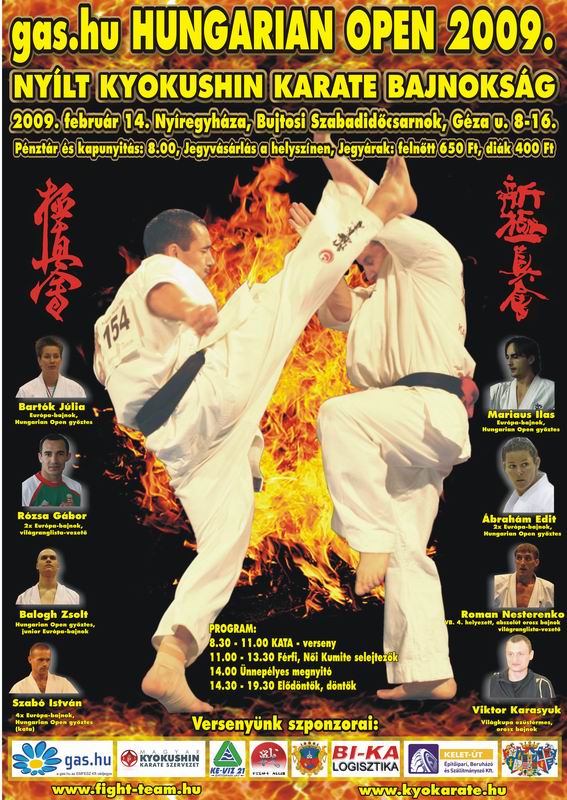 GAZ.HU HUNGARIAN OPEN 2009 Nemzetközi Kyokushin Verseny 