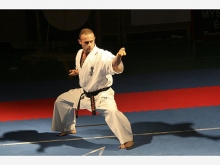 Szabó István karate formagyakorlat bemutatója