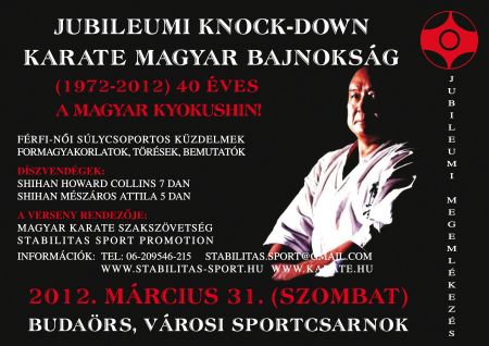 Jubileumi Knock-down Magyar Bajnokság plakát