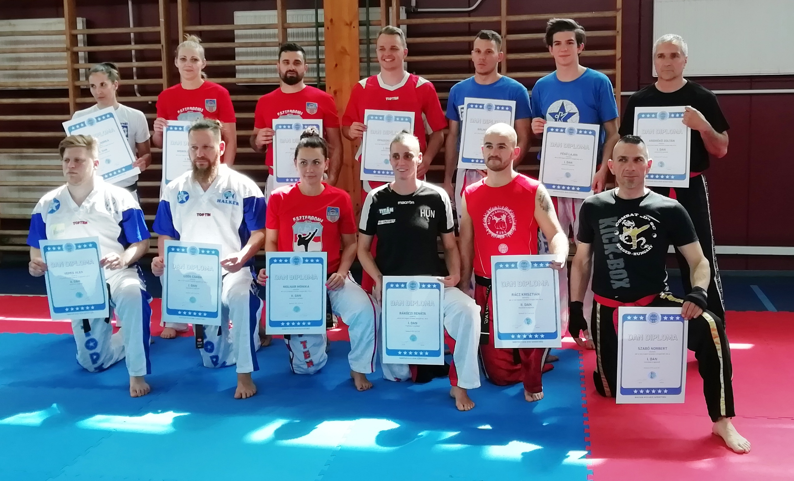 Kick-box danvizsgák Csepelen